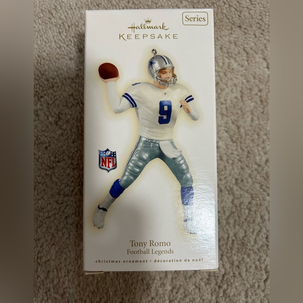 Tony Romo Hallmark Keepsake Christmas tree ornament